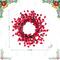 Glitzhome® 14"D Christmas Mini Red Berries Wreath Set